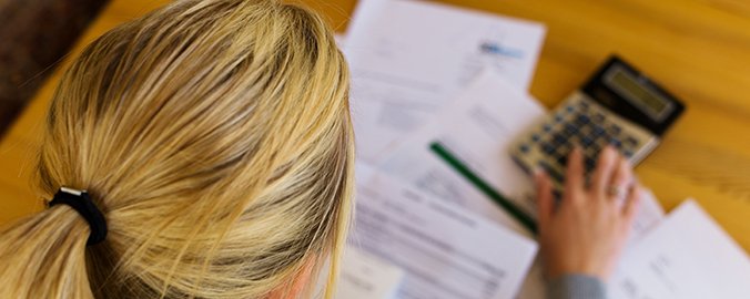 Ahorro, calculadora, cuentas