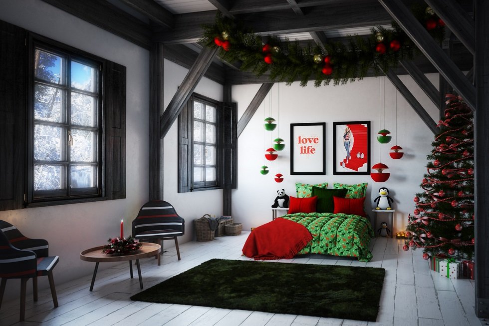 christmas bedroom