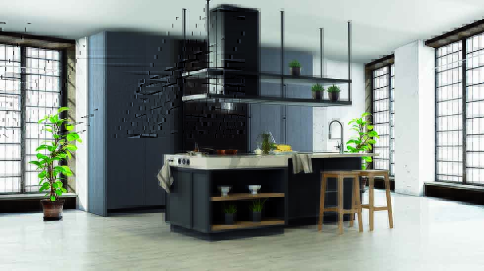 Isla en la cocina