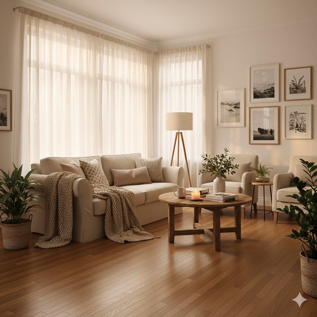 cortinas claras mejorar luz