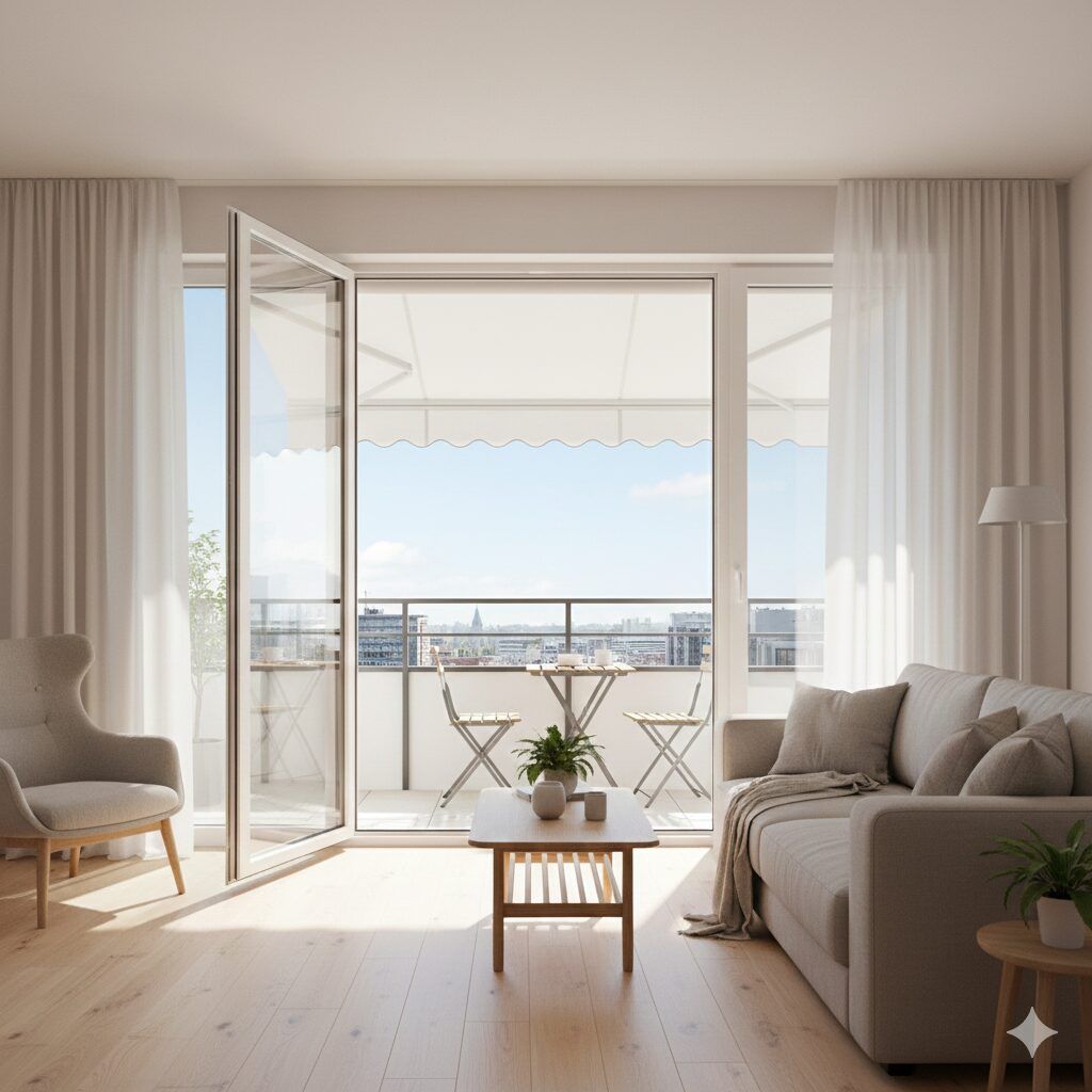 toldo levantado potenciar luz