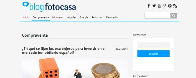El blog de fotocasa, tu portal informativo sobre la vivienda
