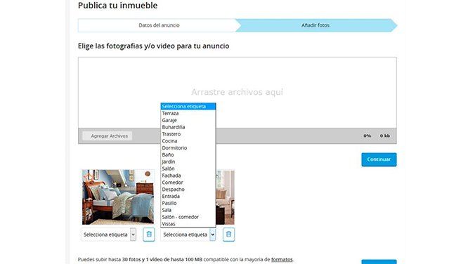 Ordenar fotografías anuncio fotocasa Poner anuncio Fotocasa