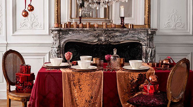 decoracion mesa navidad