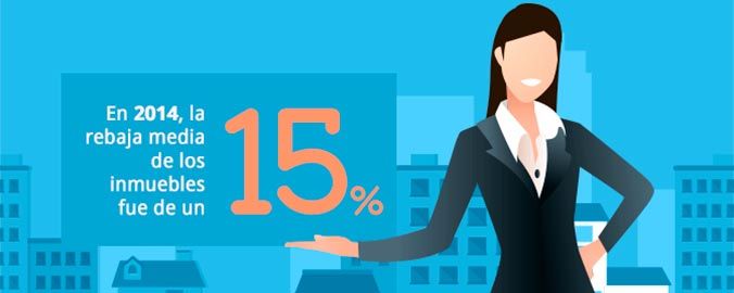 Vender una vivienda en 2014 supuso rebajarla una media de 43.000 euros. INFOGRAFÍA