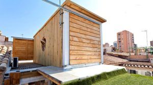 Pequeña casa contenedor