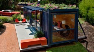 Casa contenedor para jardín