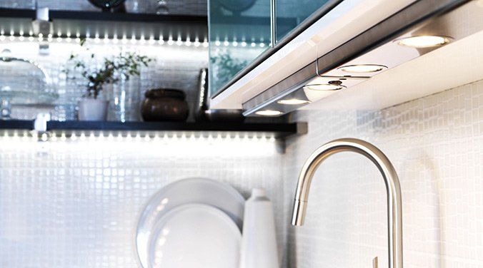 iluminación de cocinas