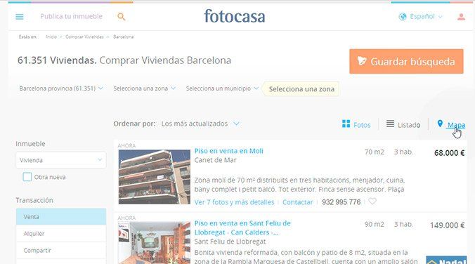 parrilla por mapa fotocasa