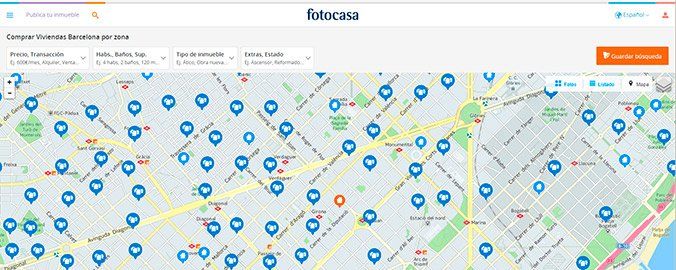 fotocasa presenta su nueva parrilla por mapa