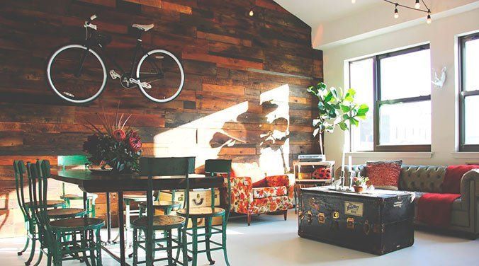 bicicleta pared salon