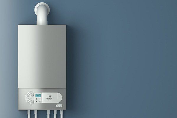 Home gas-fired boiler. The installation of gas equipment.