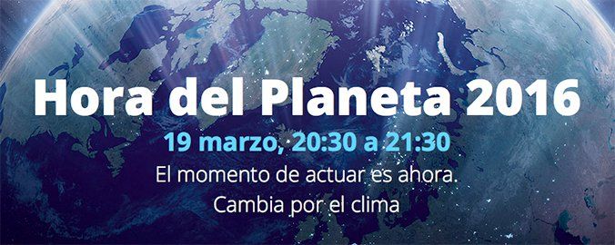 La Hora del Planeta. El sábado 19 de marzo, apaga la luz
