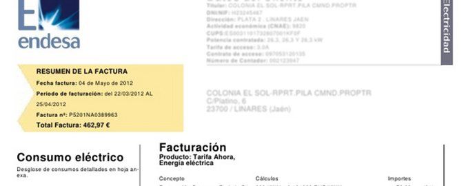 Endesa alerta de un virus informático que usa una factura de luz