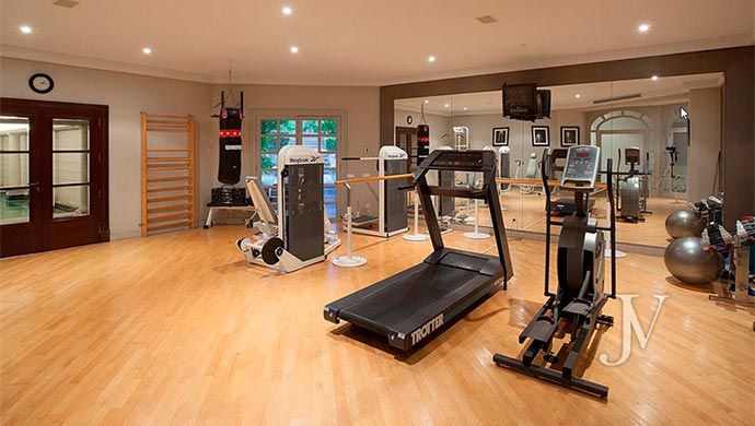 8 casas de lujo con gimnasio propio