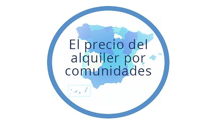 El precio del alquiler por comunidades autónomas