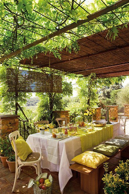 Decoración terraza en verano