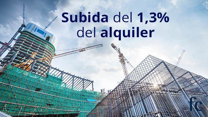 El alquiler aumenta un 1,3% y se sitúa en 8,14€/m2