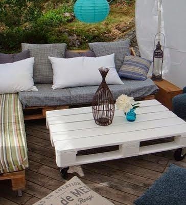 La terraza decorada con palets triunfará entre tus amigos.