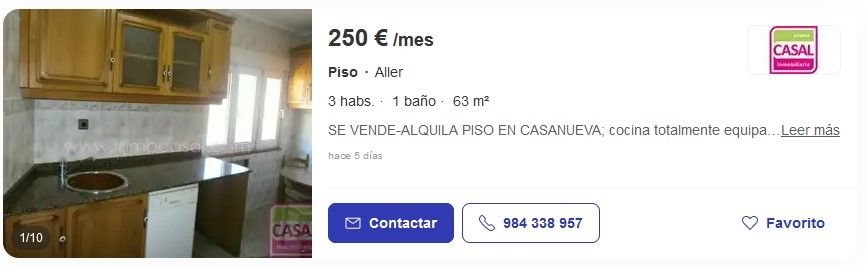 piso en Aller Piso en Aller