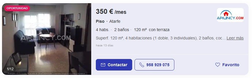Un piso de alquiler en Atarfe Un piso de alquiler en Atarfe