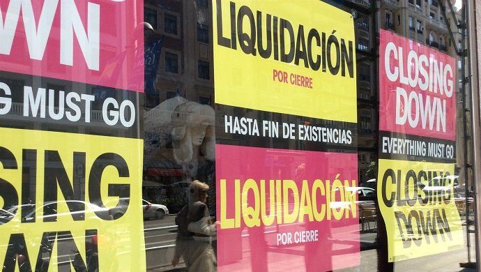 Las empresas y familias en quiebra bajan un 2,3% en 2017, cuarto descenso anual consecutivo