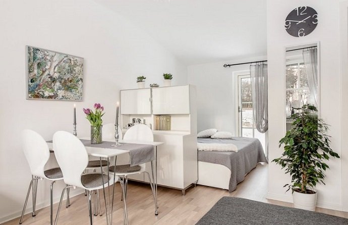 Un refugio para el frío de 25 metros cuadrados