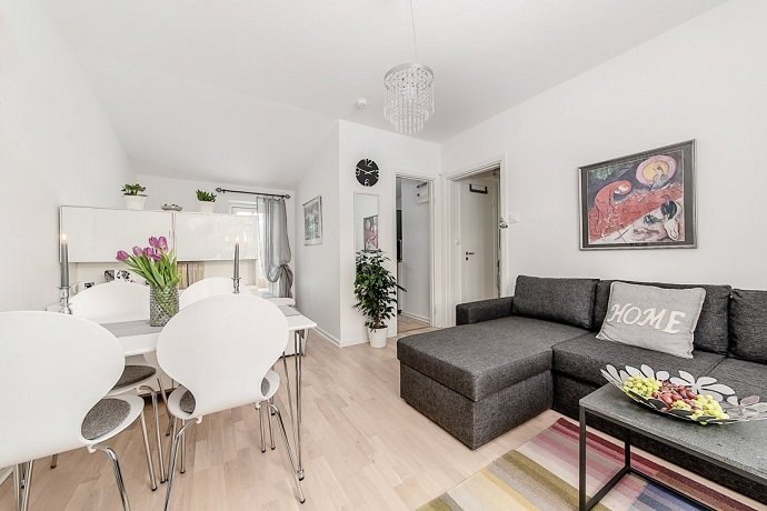 Un refugio para el frío de 25 metros cuadrados