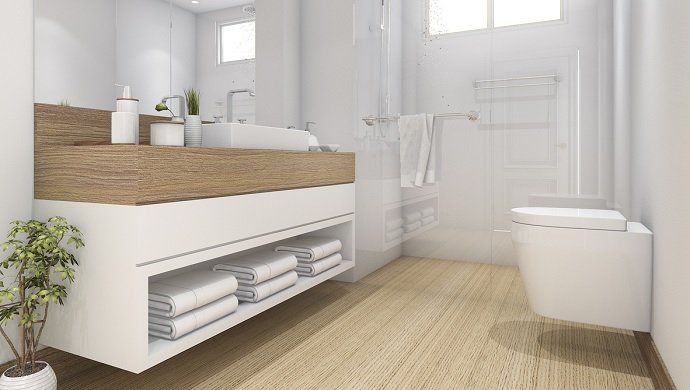 Un baño bien organizado