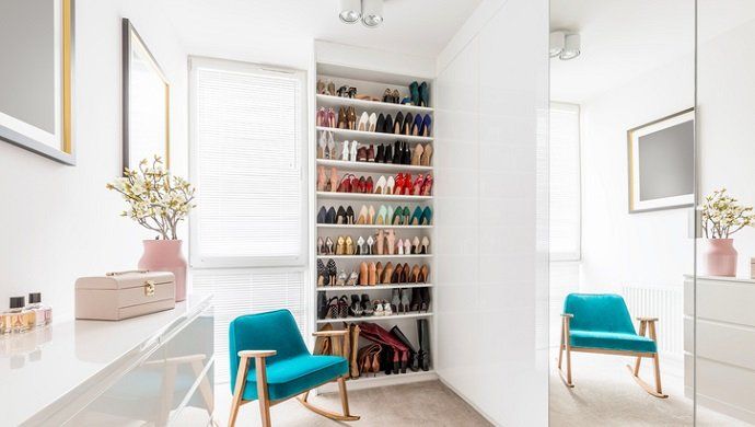 Viviendas con vestidores para amantes de la moda