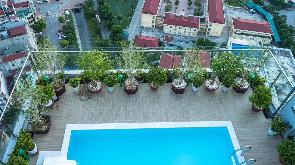 terraza piscina