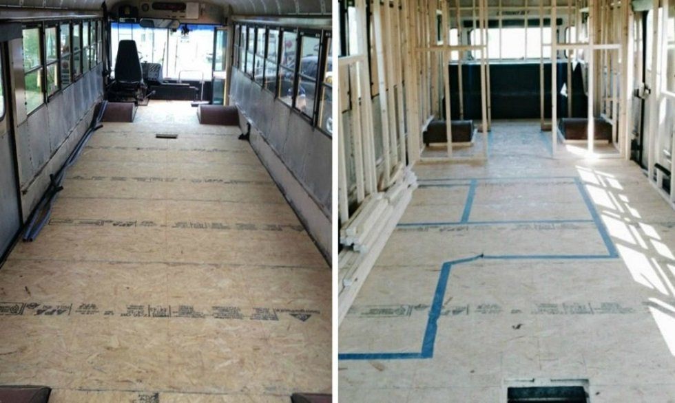 Una casa familiar en un autobús escolar - Fotocasa Life - Casas curiosas - Curiosidades - ¿Te imaginas cambiar una casa de más de 400 metros cuadrados por una de apenas 23 y, además, sobre ruedas? Esta familia vive en un antiguo autobús escolar.