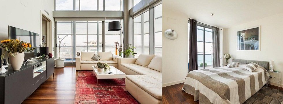 Un ático dúplex con vistas en Diagonal Mar, Barcelona