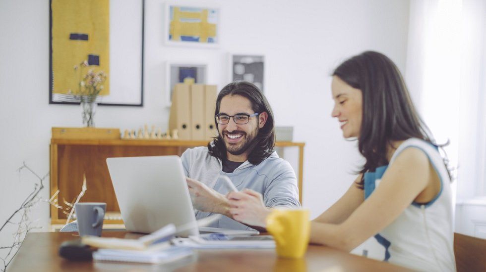 Una zona de trabajo para los dos