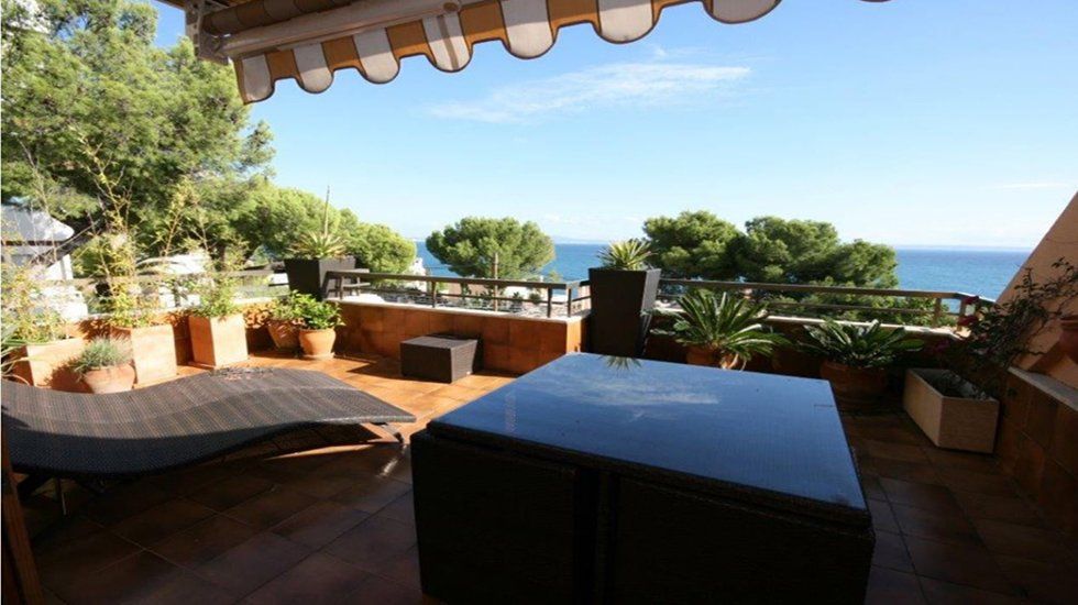 Terraza con barbacoa
