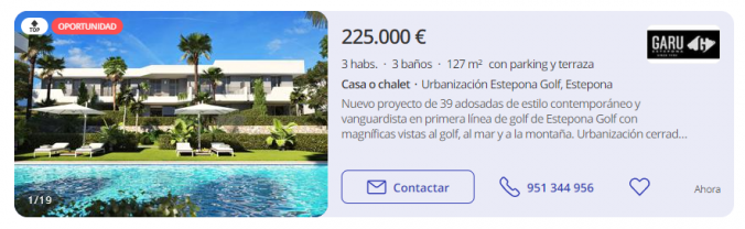 Chalet con jardín en Granada Casas con jardín