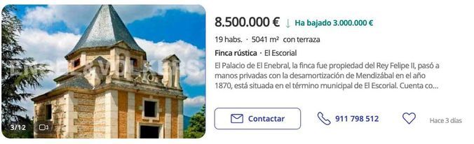 castillo en venta en El Escorial