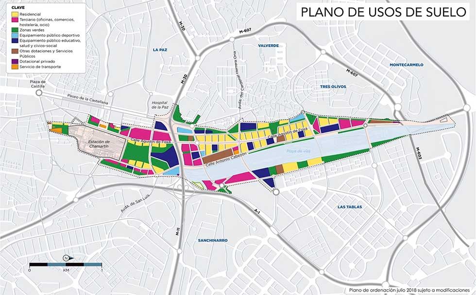 Plano de Madrid Nuevo Norte