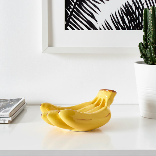 adorno con forma de platano adorno colorido