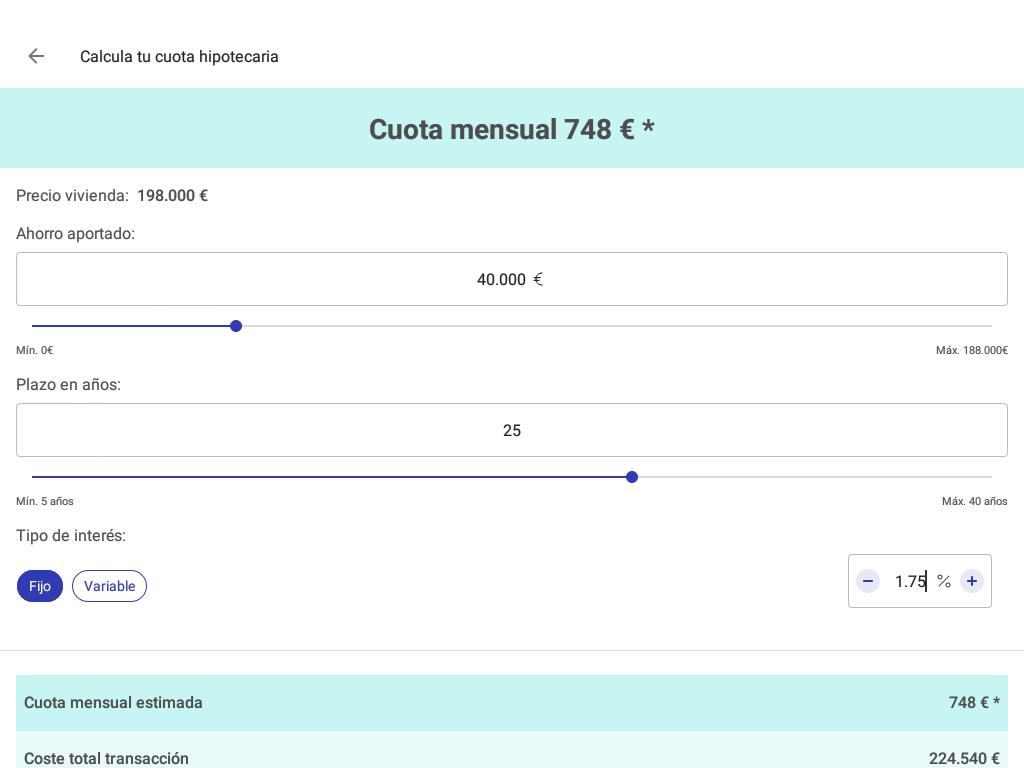 ¿Ya has estrenado el nuevo simulador de hipotecas de Fotocasa? - Fotocasa Life - app búsqueda de vivienda, app Fotocasa, Hipoteca - Finanzas - Sabemos que conocer la cuota de la hipoteca es uno de los factores más importantes a la hora de buscar casa. Y ahora Fotocasa estrena un nuevo simulador de hipotecas que te permitirá saber fácilmente cuánto debes pagar cada mes para poder acotar mucho mejor entre las viviendas en venta.