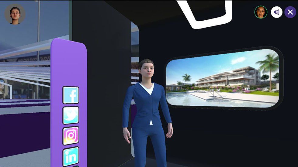 Feria inmobiliaria virtual en 3D
