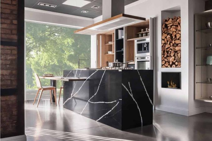 Cocina con isla integrada Cocinas con isla