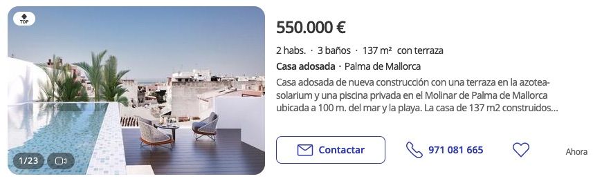 casa adosada en Palma de Mallorca