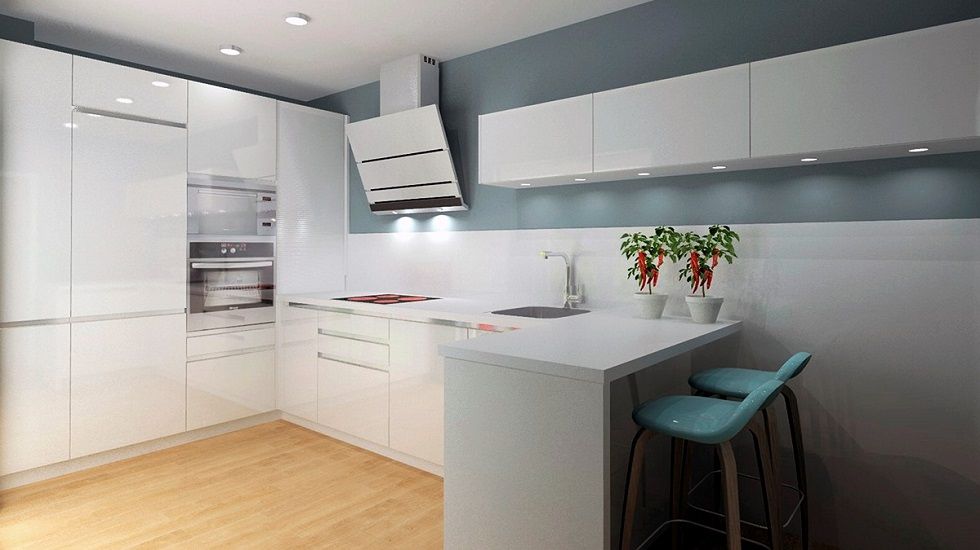 cocina blanca moderna