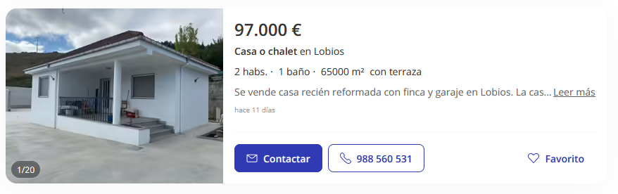 Finca recién reformada en Ourense