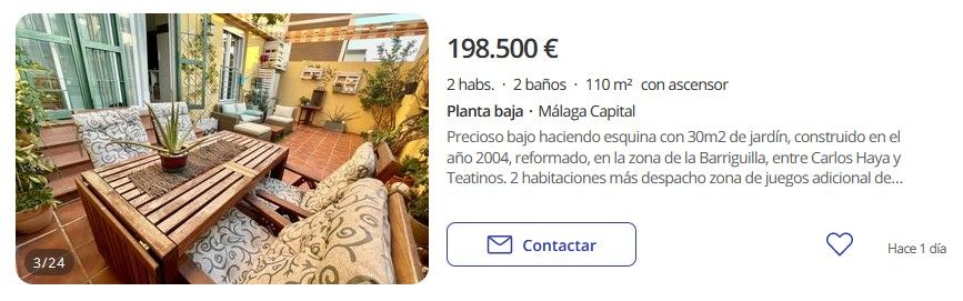 piso con jardin en Málaga piso Málaga reformado