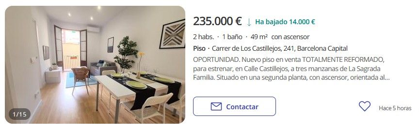 piso en Barcelona piso en Barcelona reformado