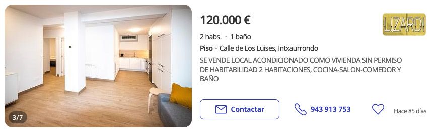 Piso barato en San Sebastián