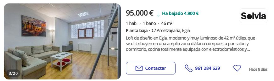 piso a buen precio en San Sebastián