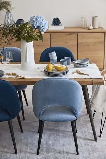 tendencia de colores azules en decoración